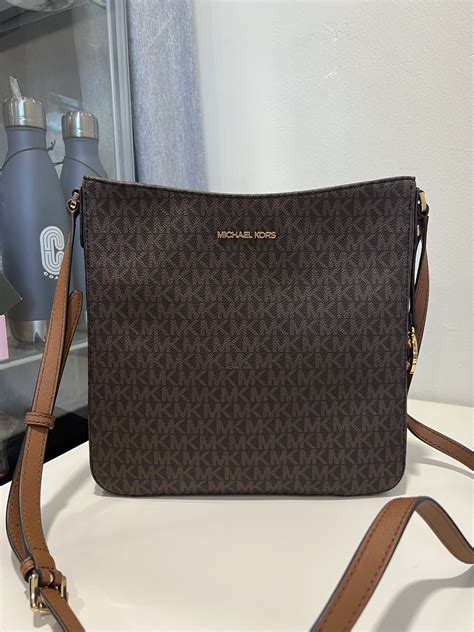 michael kors jet set large messenger mocha|mike kors jet set.